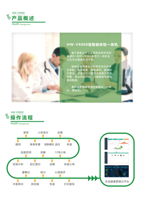智慧健康驛站新標桿 樂佳HW-V9000型多功能健康管理一體機